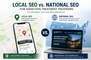 Local SEO vs National SEO for Addiction Treatment Providers